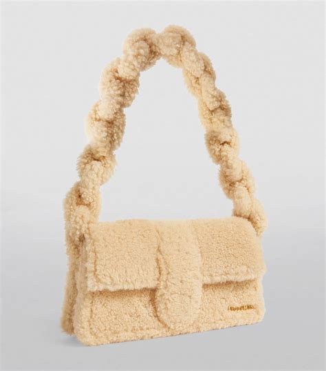 Jacquemus Le Bambidou shearling shoulder bag .